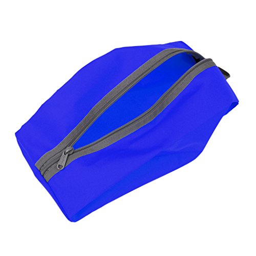MagiDeal Bolsa Portátil Impermeable con Cremallera para Almacenamiento de Zapatos - Azul