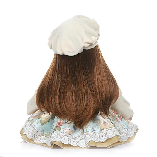 MAIDEDOLL Reborn Muñecas de bebé de Vinilo de Silicona Suave Realista Recién Panda Coat Negro Zapatos de Pantalones Nacido para niños Mayores de 3 años Juguete (60CM)