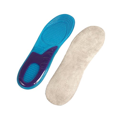 Malayas Plantillas Deportivas de Silicona Plantillas Ortopédicas de Gel Plantillas Transpirables para Amortiguación y Alivar Dolor Ideal para Hombre y Mujer (38-42 EU)