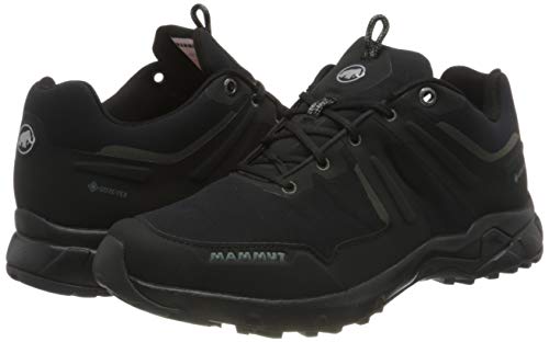 Mammut Ultimate Pro Low Gtx, Zapatillas de Senderismo para Mujer, Negro (Black/Black 000), 38 2/3 EU