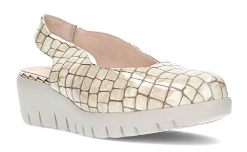 Manoletinas WONDERS HORASAN C33243 de la Talla 41 en Color Stone