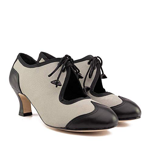 Manuel Reina - Zapatos de Swing de Mujer New Orleans - Bailar Swing, Tango, Jazz - Tacón de 5 cm (41 EU)