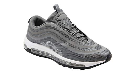 Mapleaf Zapatos Hombres Mujer Botas Running Air Deporte para Correr Zapatillas Deportivas 2213-grigio oscuro-42