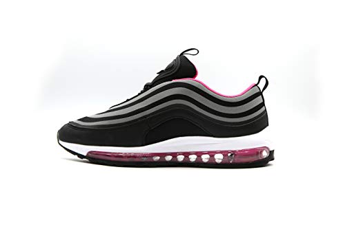 Mapleaf Zapatos Hombres Mujer Botas Running Air Deporte para Correr Zapatillas Deportivas NegroFuxia-2213-37