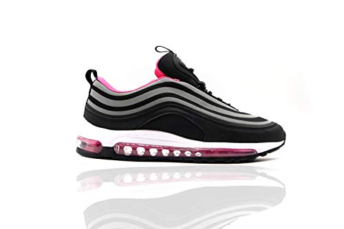 Mapleaf Zapatos Hombres Mujer Botas Running Air Deporte para Correr Zapatillas Deportivas NegroFuxia-2213-37