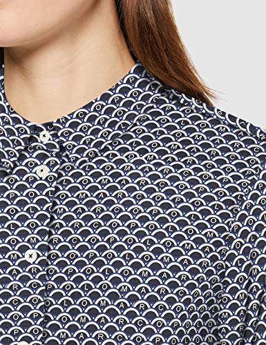 Marc O'Polo 2128142395 Blusa, Azul (Multi/Night Sky D06), 36 (Talla del Fabricante: 34) para Mujer