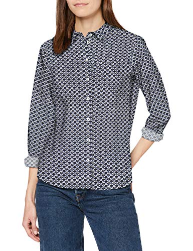 Marc O'Polo 2128142395 Blusa, Azul (Multi/Night Sky D06), 36 (Talla del Fabricante: 34) para Mujer