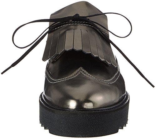 Marc O'Polo Lace Up Shoe 70814243402102, Mocasn Mujer, Plata y Bronce, 38.5 EU
