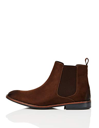 Marca Amazon, FIND, Botas Chelsea, Marrón (Chocolate), 41 EU