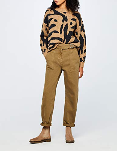 Marca Amazon - find. Chunky Gumsole Heavy Rand Botas Chelsea, Gris Taupe, 38 EU