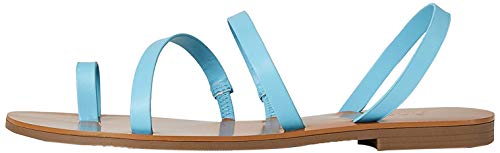 Marca Amazon - find. Flat Gladiator Sandalias de Gladiador, Azul (Turquoise), 37 EU