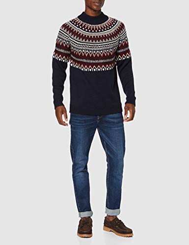 Marca Amazon - find. Leather, Náuticos Hombre, Marrón (Marron), 47 (US 13)