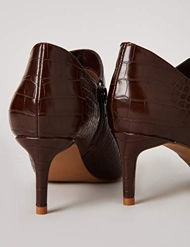 Marca Amazon - FIND Shoe Boot Botas, Marrón (Chocolate Croc), 38 EU