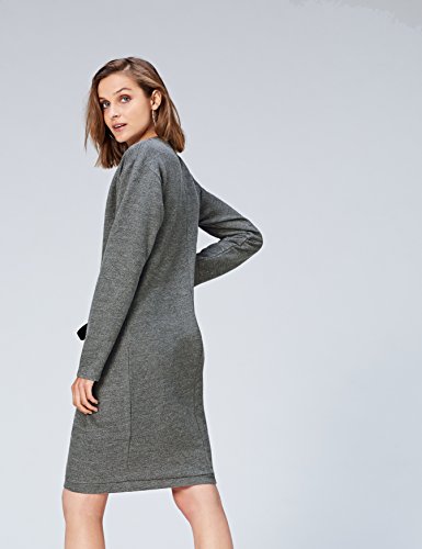 Marca Amazon - find. Vestido Sudadera para Mujer, Gris (Grau), 36, Label: XS