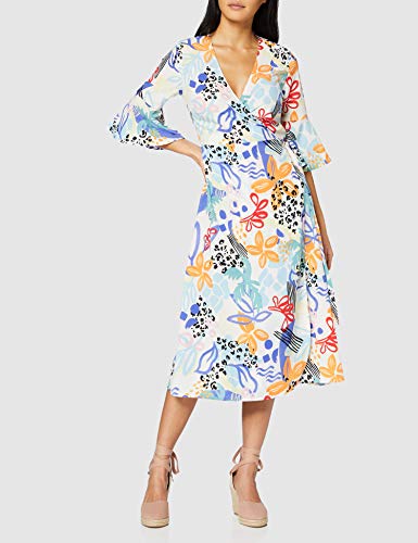 Marca Amazon - find. Wedge Close Toe Canvas Espadrille Sandalias con cuña Tipo Alpargatas, Rosa (Pink), 40 EU