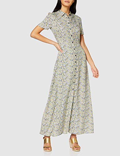 Marca Amazon - find. Wedge Two Part Sandalias con cuña Tipo Alpargatas, Gold (Gold), 41 EU