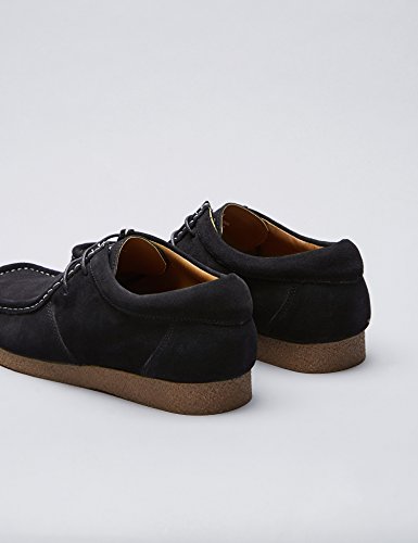Marca Amazon - find. Zapato de Ante estilo Hombre, Negro (Black), 44 EU