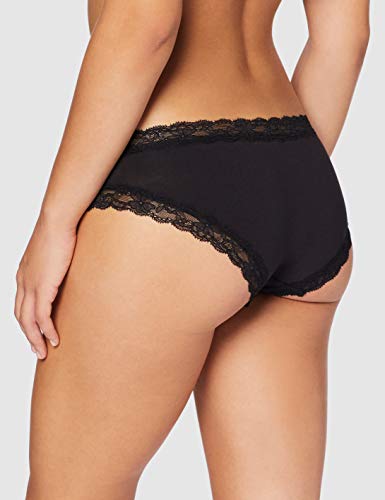 Marca Amazon - IRIS & LILLY BELK014M5, Bragas para Mujer, Negro (Black), XS, Pack de 5