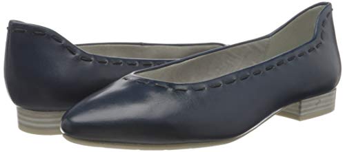 Marco Tozzi 2-2-22104-34, Bailarinas Mujer, Azul (Navy 805), 38 EU