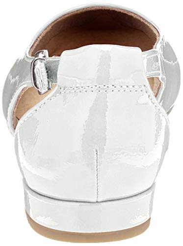 MARCO TOZZI 2-2-22114-24, Bailarinas con Punta Cerrada Mujer, Color Blanco Patente 123, 41 EU