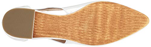 MARCO TOZZI 2-2-22114-24, Bailarinas con Punta Cerrada Mujer, Color Blanco Patente 123, 41 EU