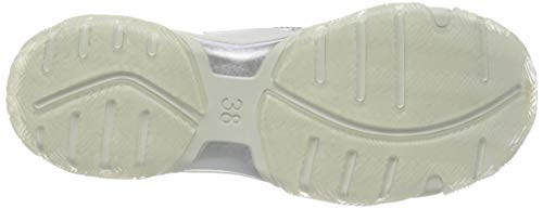 Marco Tozzi 2-2-23707-34, Zapatillas Mujer, Multicolor (White/Silver 191), 38 EU