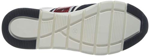 MARCO TOZZI 2-2-23710-24, Zapatillas Mujer, Blanco y Naranja, 40 EU