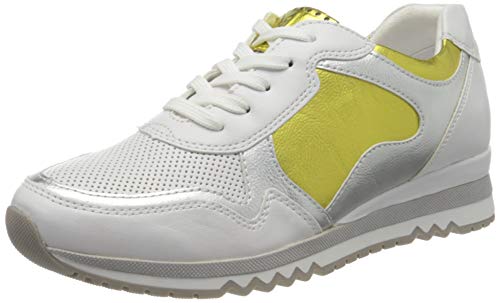 Marco Tozzi 2-2-23753-34, Zapatillas Mujer, Multicolor (White/Yell. M. 153), 38 EU
