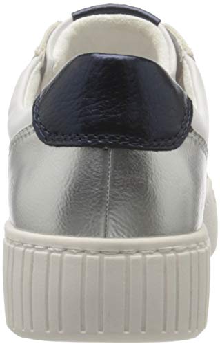 Marco Tozzi 2-2-23762-24, Zapatillas Mujer, Blanco (White/Navy M. 128), 38 EU