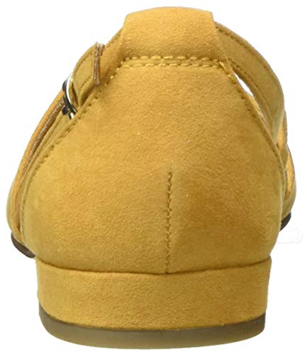 Marco Tozzi 2-2-24208-34, Zapatos con Tacon y Correa de Tobillo Mujer, Amarillo (Curry 610), 37 EU