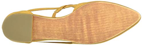 Marco Tozzi 2-2-24208-34, Zapatos con Tacon y Correa de Tobillo Mujer, Amarillo (Curry 610), 37 EU