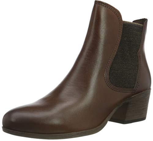 MARCO TOZZI 2-2-25322-35, Botas Cortas al Tobillo Mujer, Chestnut Nappa, 40 EU