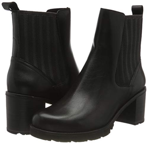 MARCO TOZZI 2-2-25434-25 Leder Stiefelette, Botas Cortas al Tobillo Mujer, Black Antic, 38 EU