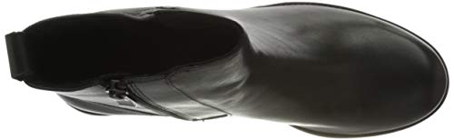 MARCO TOZZI 2-2-25434-25 Leder Stiefelette, Botas Cortas al Tobillo Mujer, Black Antic, 38 EU