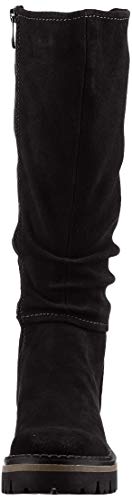 Marco Tozzi 2-2-25620-25 Wildleder Langschaftstiefel, Botas a la Altura de Rodilla Mujer, Black, 39 EU