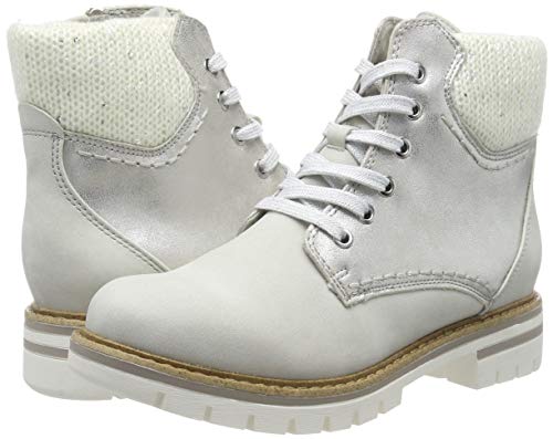 Marco Tozzi 2-2-26242-23, Botas de Nieve Mujer, Blanco (Ice Combi 119), 39 EU