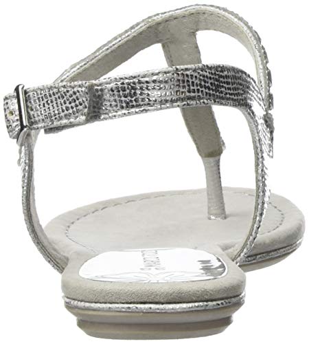Marco Tozzi 2-2-28127-22, Chanclas Mujer, Plateado (Silver 941), 40 EU
