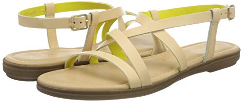Marco Tozzi 2-2-28155-34, Sandalia con Pulsera Mujer, Beige (Nature Combi 378), 39 EU