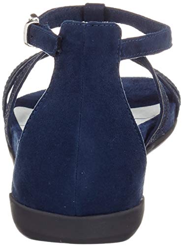 Marco Tozzi 2-2-28411-24, Sandalia con Pulsera Mujer, Azul (Navy Comb 890), 41 EU