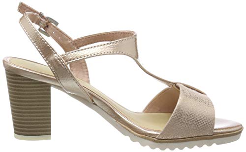 Marco Tozzi 2-2-28732-22, Sandalia con Pulsera Mujer, Rosa (Rose Met. Comb 532), 38 EU