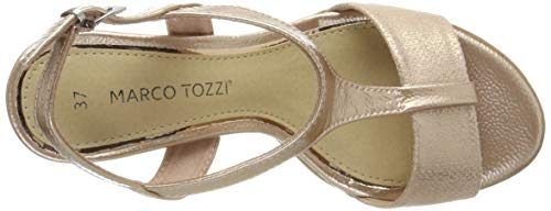Marco Tozzi 2-2-28732-22, Sandalia con Pulsera Mujer, Rosa (Rose Met. Comb 532), 38 EU