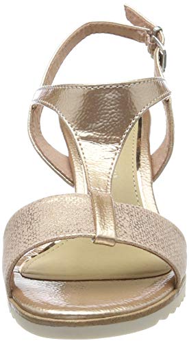 Marco Tozzi 2-2-28732-22, Sandalia con Pulsera Mujer, Rosa (Rose Met. Comb 532), 38 EU