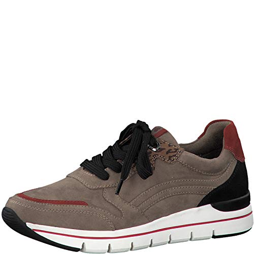 Marco Tozzi Earth Edition 2-2-23772-25 Sneaker, Zapatillas Mujer, Taupe Combi, 40 EU