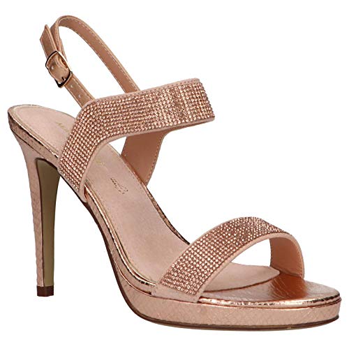 Mariamare 67541, Sandalia con Pulsera Mujer, Dorado (Afelp/Bolti Nude/Oro Rosa C46198), 38 EU