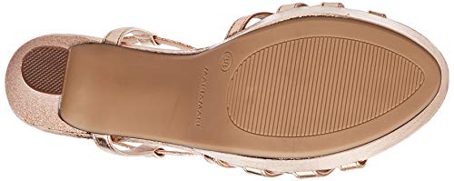 Mariamare 67714, Sandalias con Punta Abierta para Mujer, Dorado (Krak Nude/Metal Oro Rosa C49317), 38 EU