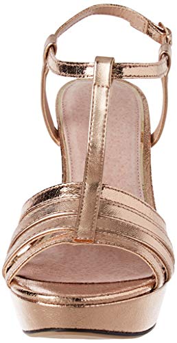 Mariamare 67714, Sandalias con Punta Abierta para Mujer, Dorado (Krak Nude/Metal Oro Rosa C49317), 38 EU