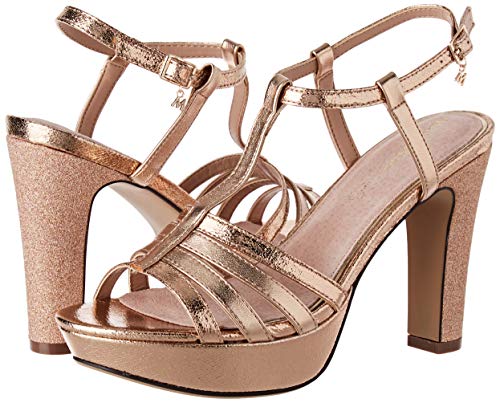 Mariamare 67714, Sandalias con Punta Abierta para Mujer, Dorado (Krak Nude/Metal Oro Rosa C49317), 38 EU