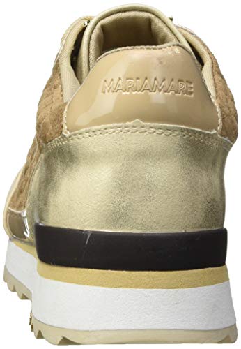 Mariamare Nara, Zapatillas Mujer, Brina Arena/Soft Padded Arena/Metal CRAK Champagne/Charol Arena, 36 EU