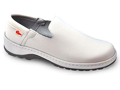 Marsella Blanco Talla 41 Marca DIAN, Zapato de Trabajo Unisex Certificado EN ISO 20347.