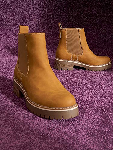 Marypaz, Botín Chelsea para Mujer Camel 37 EU